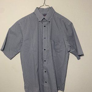 Roundtree & Yorke Checkered Short Sleeve Shirt